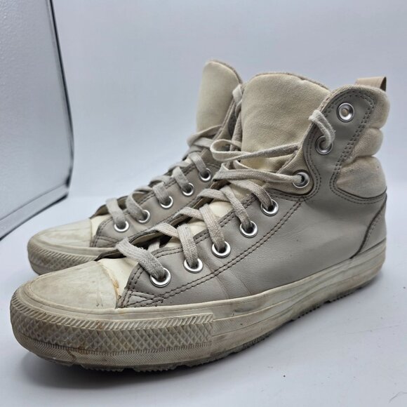 Chuck Taylor All Star Berkshire Boot Womens Size 9 White Winter Warm Outdoors - Picture 3 of 13